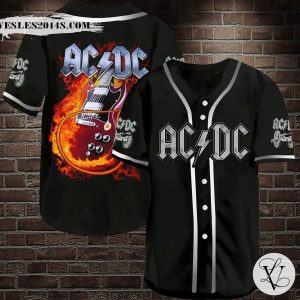 ACDC Electric Guitar Baseball Baseball Jersey Shirt