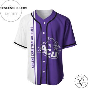 Abilene Christian Wildcats Baseball Jersey Half Style – NCAA