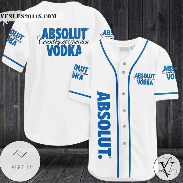 Absolut Vodka Country Of Sweden Baseball Jersey
