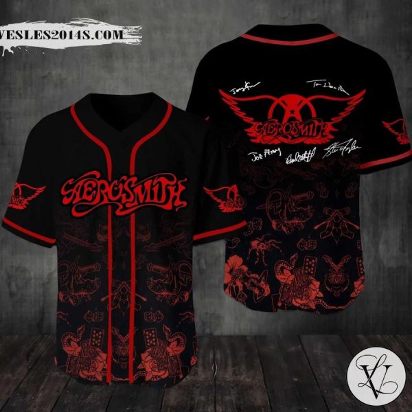 Aerosmith Baseball Baseball Jersey Shirt