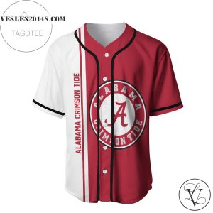 Alabama Crimson Tide Baseball Jersey Half Style – NCAA