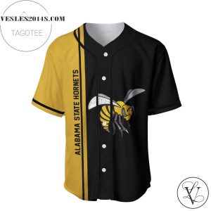 Alabama State Hornets Baseball Jersey Half Style – NCAA