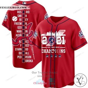 Alb Champions Red Baseball Jersey Shirt