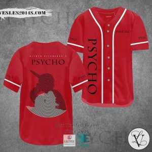 Alfred Hitchcock Psycho Horror Movie Baseball Jersey