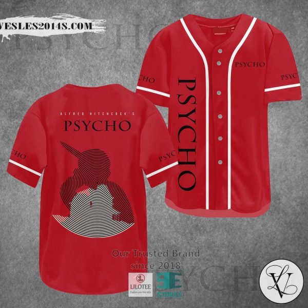 Alfred Hitchcock Psycho Horror Movie Baseball Jersey
