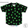Alien pattern black Baseball Jersey