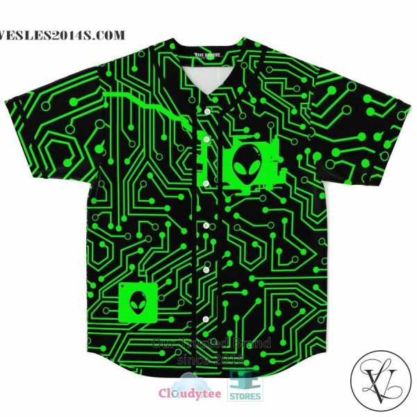 Alienator black green Baseball Jersey