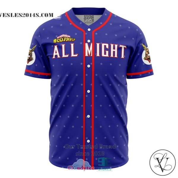 All Might My Hero Academia Baseball Jersey Kjf