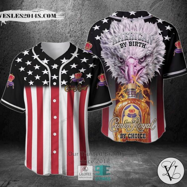American By Birth Crown Royal By Choice Baseball Jersey