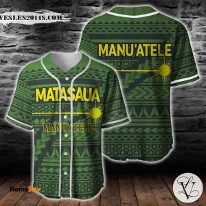 American Samoa Polynesian Matasaua Flag Baseball Jersey