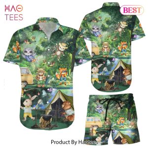 Animal Hawaiian Shirt Camping Forests Animals Summer Hawaii Shirt Camping Gifts For Women