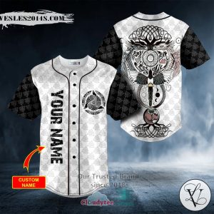 Animals Yggdrasil Tree Viking Custom Baseball Jersey