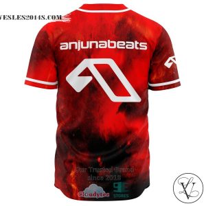 Anjunabeat red Baseball Jersey