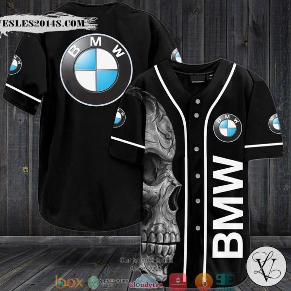 BMW Skull Jersey Baseball Shirt