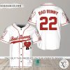 Bad Bunny Albums White Baseball Jersey