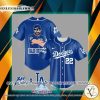 Bad Bunny Los Angeles Dodgers blue Baseball Jersey