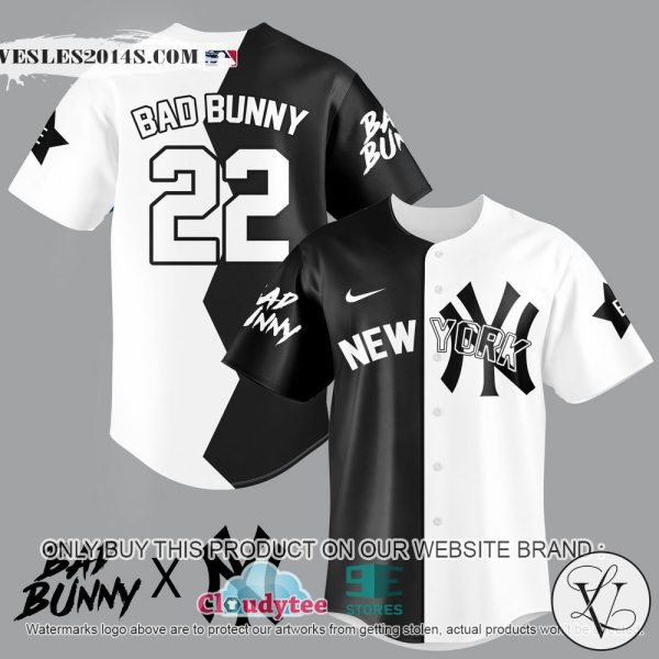Bad Bunny New York Yankees Baseball Jersey