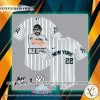 Bad Bunny New York Yankees Striped Baseball Jersey
