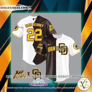 Bad Bunny San Diego Padres white brown Baseball Jersey
