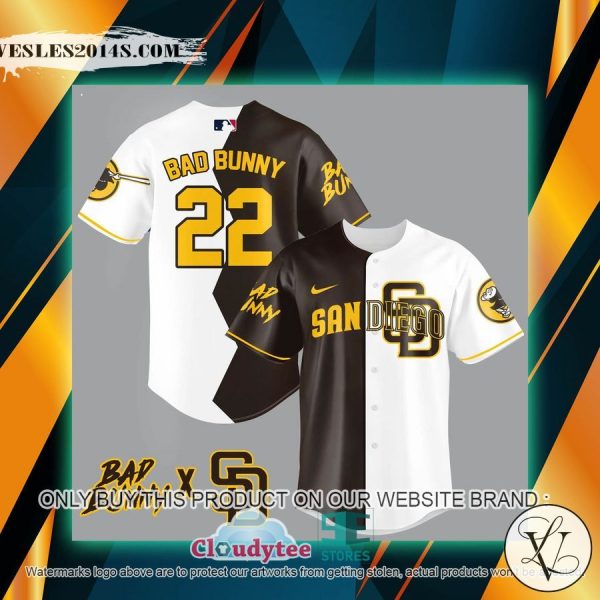Bad Bunny San Diego Padres white brown Baseball Jersey