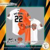 Bad Bunny San Francisco Giants white orange Baseball Jersey