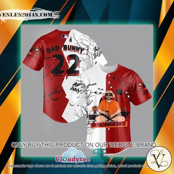Bad Bunny Un Halloween Sin Ti Baseball Jersey