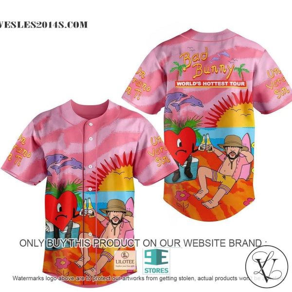 Bad Bunny World’s Hottest Tour Album Baseball Jersey