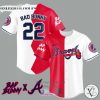 Bad Bunny and Atlanta Braves Baseball Jersey