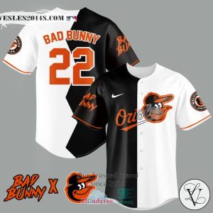Bad Bunny and Baltimore Orioles Baseball Jersey