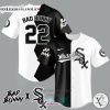 Bad Bunny and Boston Red Soand Baseball Jersey