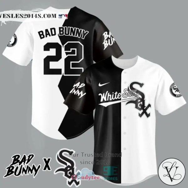 Bad Bunny and Boston Red Soand Baseball Jersey