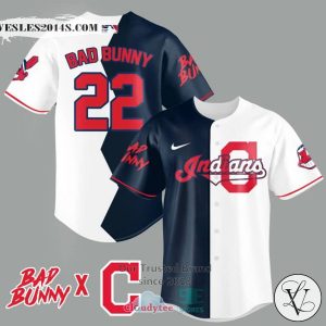 Bad Bunny and Cleveland Guardians Baseball Jersey