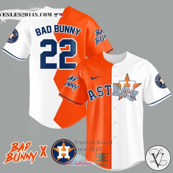 Bad Bunny and Houston Astros Baseball Jersey