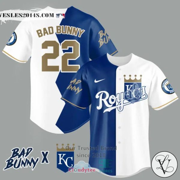 Bad Bunny and Kansas City Royals Baseball Jersey