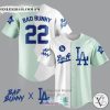 Bad Bunny and Los Angeles Dodgers Baseball Jersey