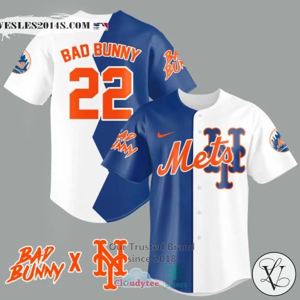Bad Bunny and New York Mets Baseball Jersey