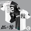 Bad Bunny and New York Yankees Baseball Jersey