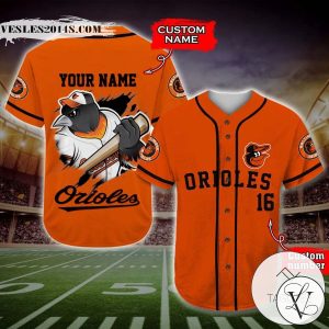 Baltimore Orioles Baseball Jersey MLB Custom Name And Number