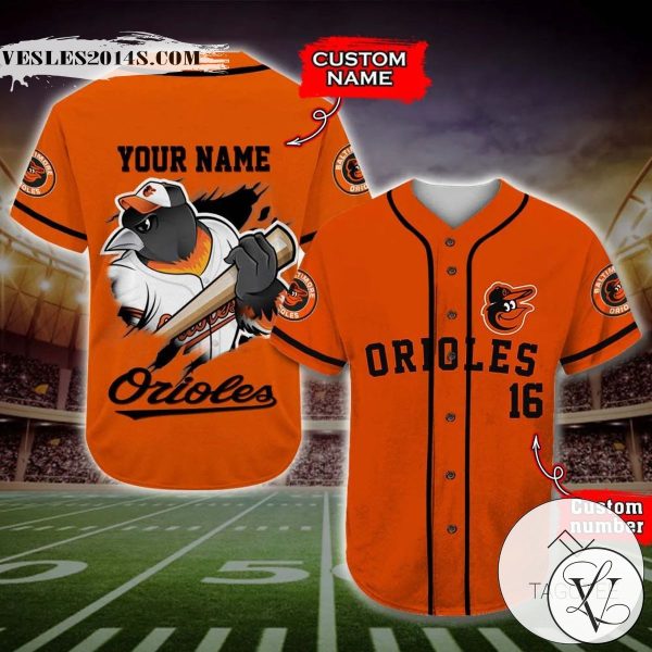 Baltimore Orioles Baseball Jersey MLB Custom Name And Number