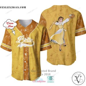 Beauty And The Beast Belle Custom Name Baseball Jersey Shirt