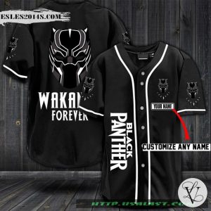 Black Panther Lover Wakanda Forever Baseball Jersey Shirt