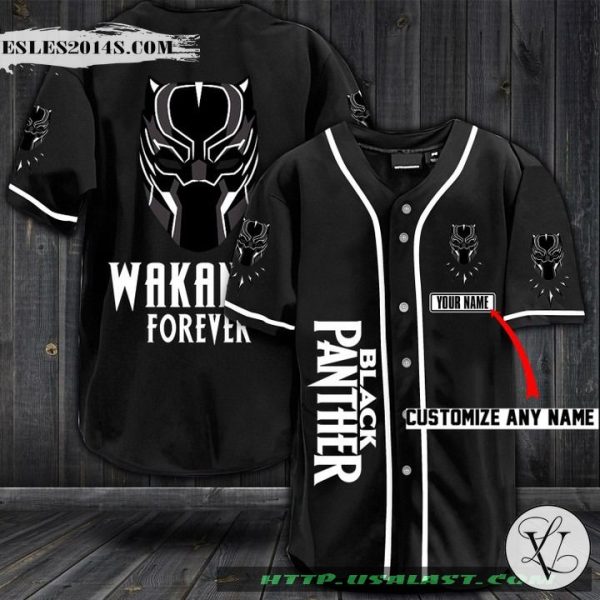 Black Panther Lover Wakanda Forever Baseball Jersey Shirt