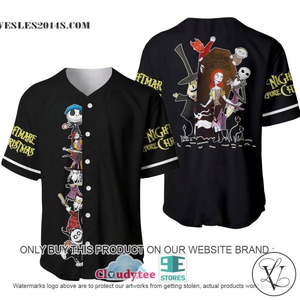 Black Squad Nightmare Before Christmas Baseball Jersey