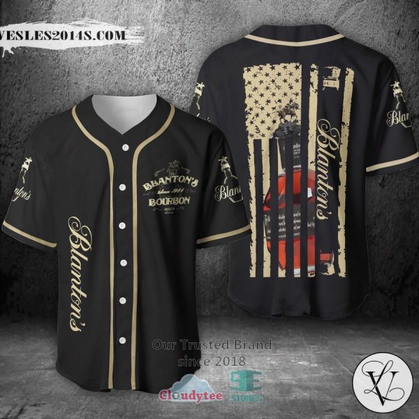Blanton’s United States Flag black Baseball Jersey