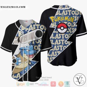 Blastoise Pokemon Baseball Jersey Shirt