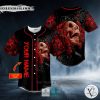 Blood Roses Skull Custom Baseball Jersey