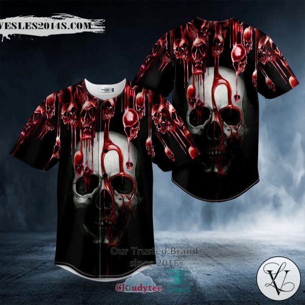 Blooding Skull Baseball Jersey