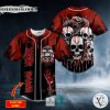 Bloody Snake Bone Skull Custom Baseball Jersey