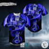 Blue Gothic Dragon Baseball Jersey