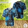 Blue Sea Turtle Hawaiian Baseball Jersey